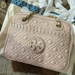 Tory Burch Light Oak Quilted Crossbody